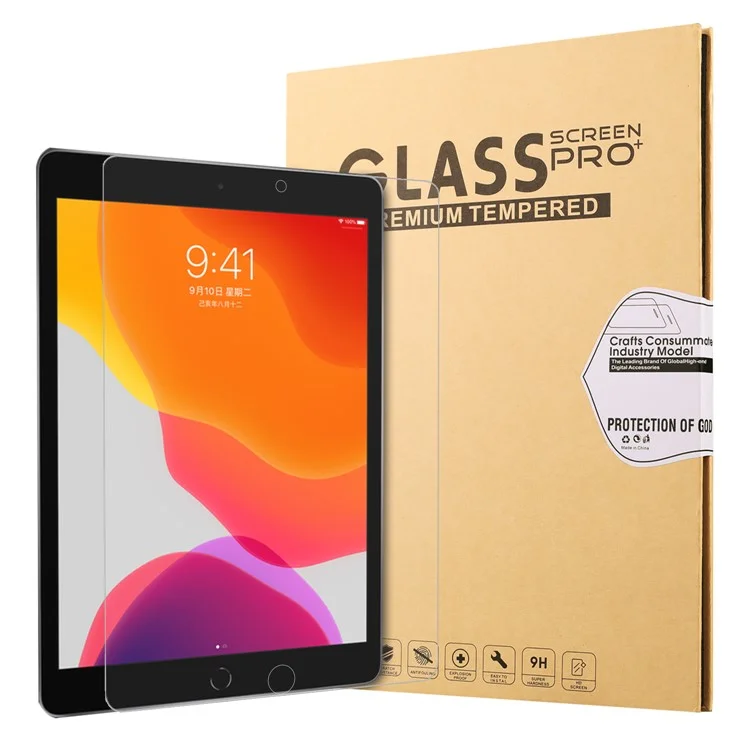 Screen Protector for iPad 10.2 (2021) / (2020) / (2019) Anti-Scratch Dust-Proof 2.5D Arc Edge Tempered Glass Film-Cellmalls