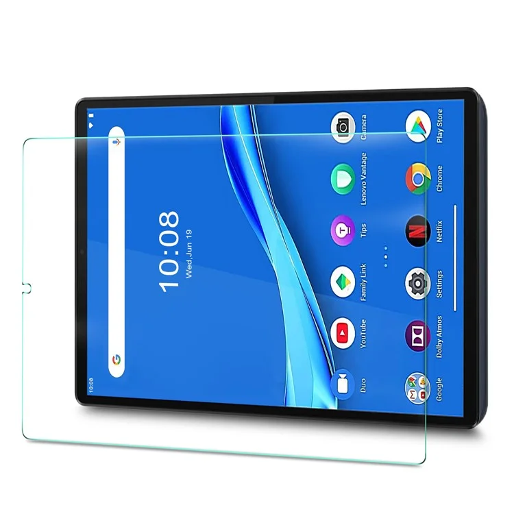 Anti-explosion Anti-scratch Dustproof Straight Edge 9H Tempered Glass Screen Protector Film for Lenovo Tab M10 Plus/Tab K10-Cellmalls