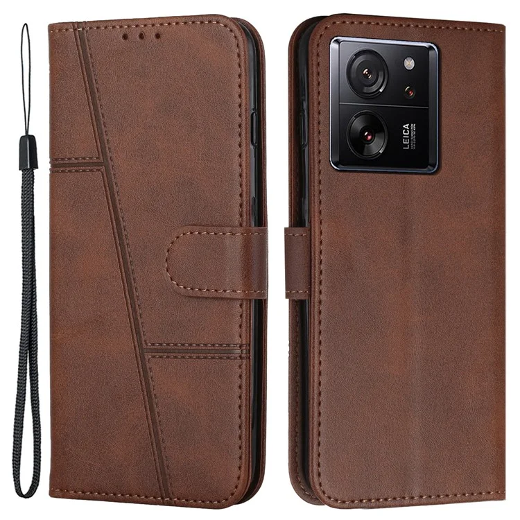 For Xiaomi 13T / 13T Pro / Redmi K60 Ultra Case Wallet Shockproof Phone Stand Cover - Black-Cellmalls