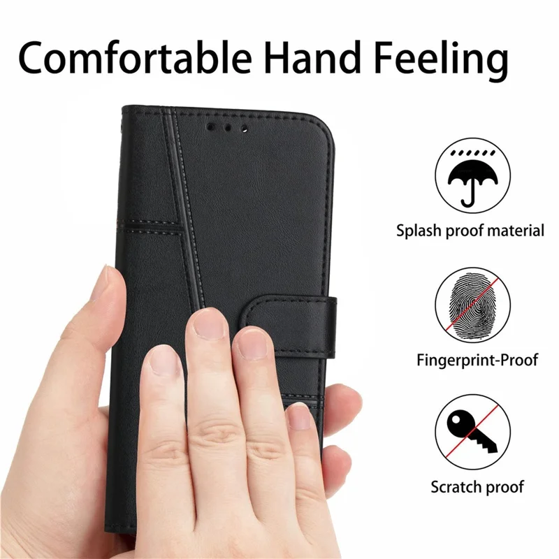 For Xiaomi 14T Case Stand Flip Protective Leather Phone Cover - Black-Cellmalls