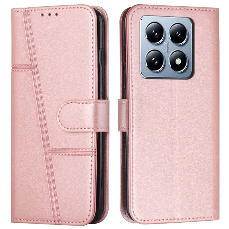 For Xiaomi 14T Case Stand Flip Protective Leather Phone Cover - Black-Cellmalls