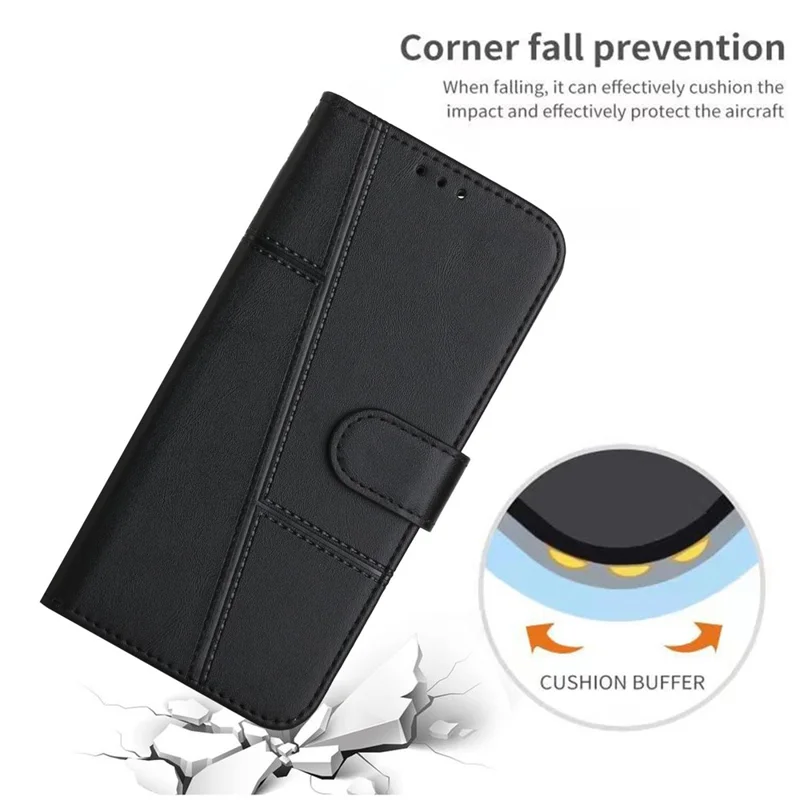 For Xiaomi 15 Case Stand Flip Protective Leather Phone Cover - Black-Cellmalls