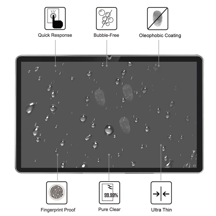 Ultra Clear Full Coverage Straight Edge Tempered Glass Screen Protector Film for Lenovo Tab P11 TB-J606F / Tab P11 5G-Cellmalls