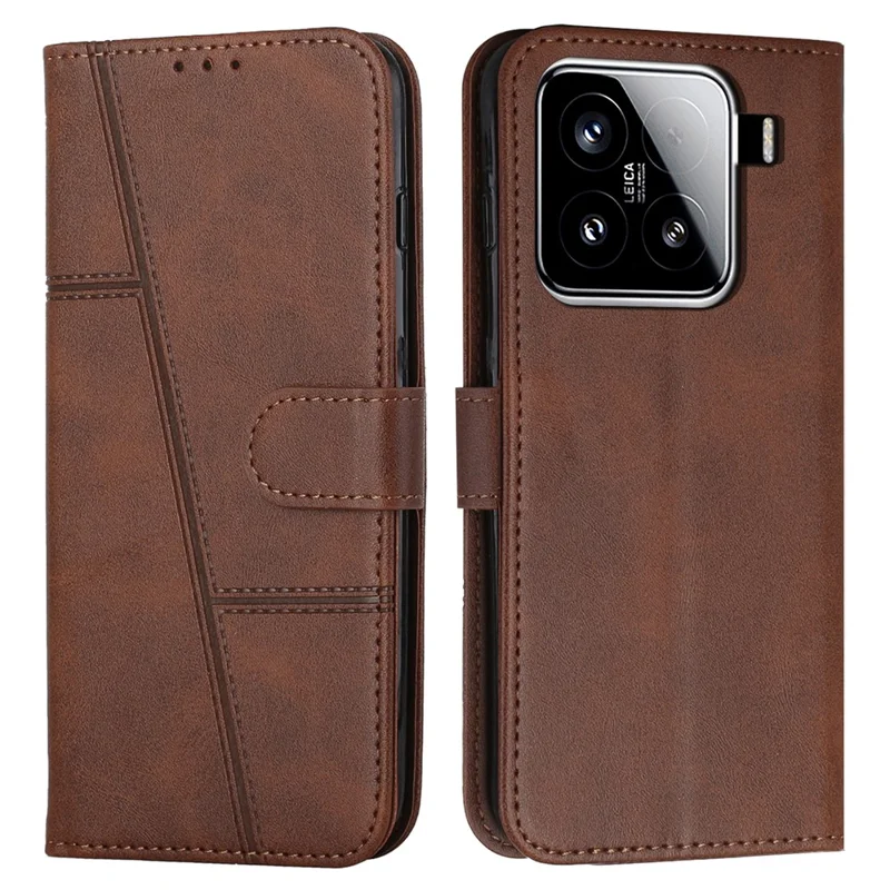 For Xiaomi 15 Case Stand Flip Protective Leather Phone Cover - Black-Cellmalls