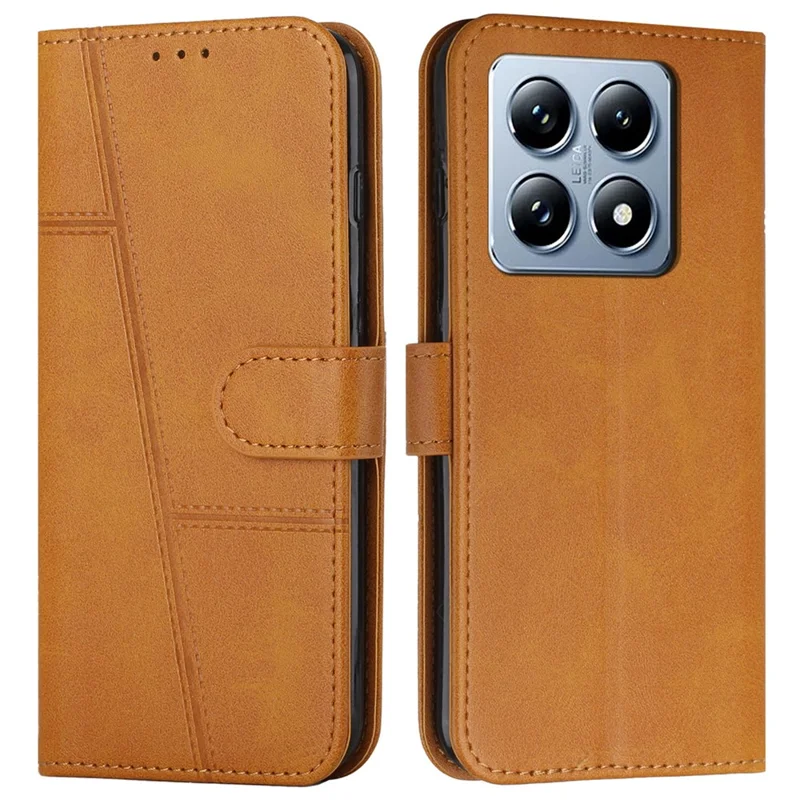 For Xiaomi 14T Pro Case Stand Flip Protective Leather Phone Cover - Black-Cellmalls