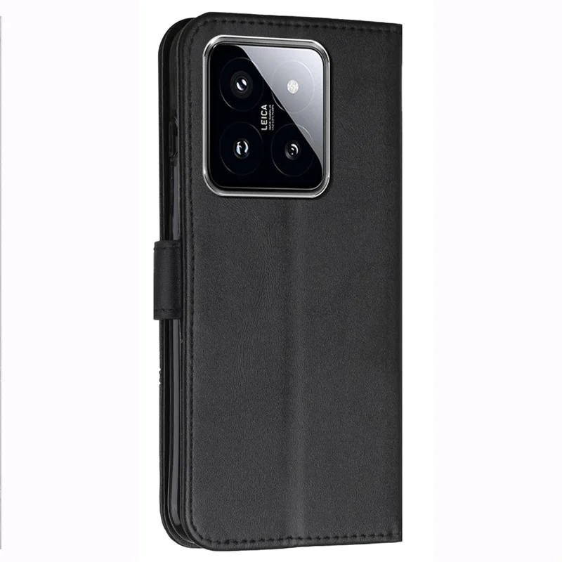 For Xiaomi 14 Cell Phone Case Wallet Stand Full Protection Leather Cover - Black-Cellmalls