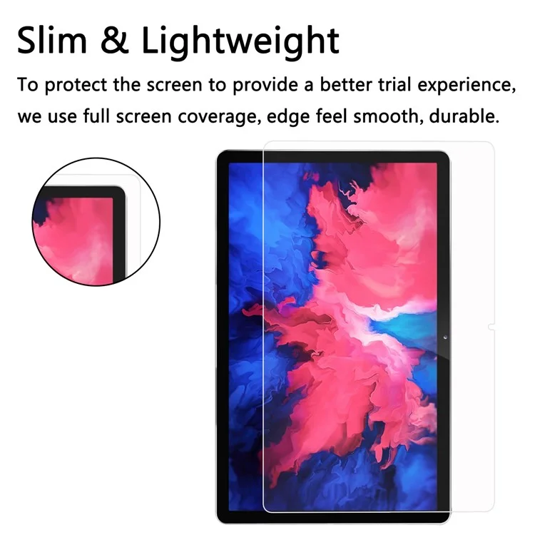 Ultra Clear Full Coverage Straight Edge Tempered Glass Screen Protector Film for Lenovo Tab P11 TB-J606F / Tab P11 5G-Cellmalls