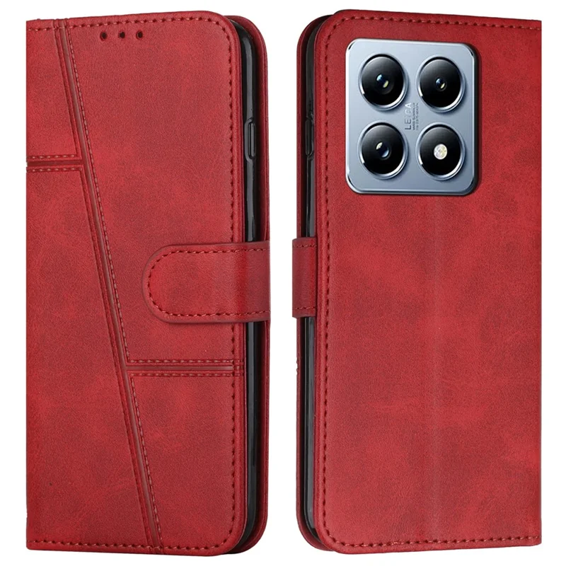 For Xiaomi 14T Pro Case Stand Flip Protective Leather Phone Cover - Black-Cellmalls