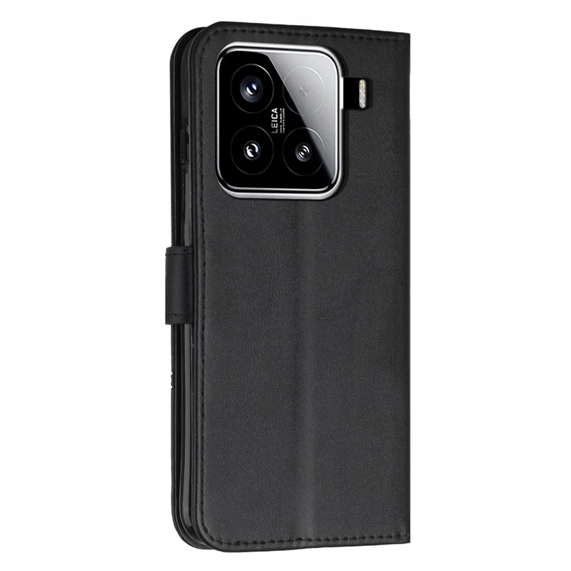 For Xiaomi 15 Case Stand Flip Protective Leather Phone Cover - Black-Cellmalls