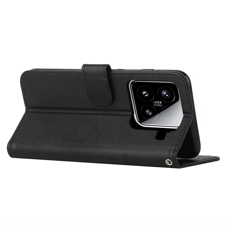 For Xiaomi 15 Case Stand Flip Protective Leather Phone Cover - Black-Cellmalls