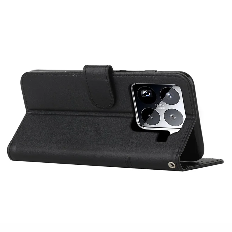 For Xiaomi 15 Pro Case Stand Flip Protective Leather Phone Cover - Black-Cellmalls