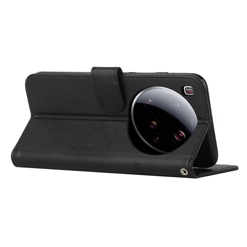 For Xiaomi 15 Ultra Case Leather Stand Protective Phone Cover - Black-Cellmalls