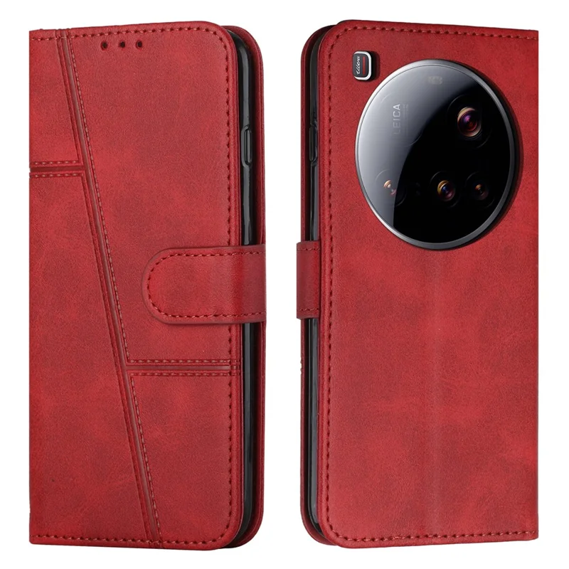 For Xiaomi 15 Ultra Case Leather Stand Protective Phone Cover - Black-Cellmalls