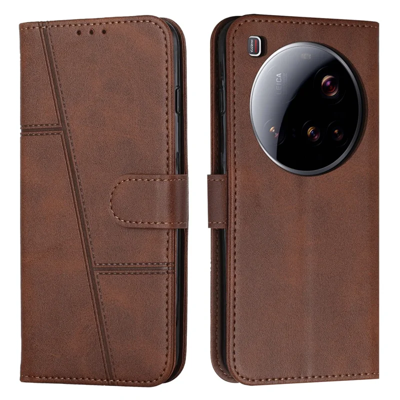 For Xiaomi 15 Ultra Case Leather Stand Protective Phone Cover - Black-Cellmalls