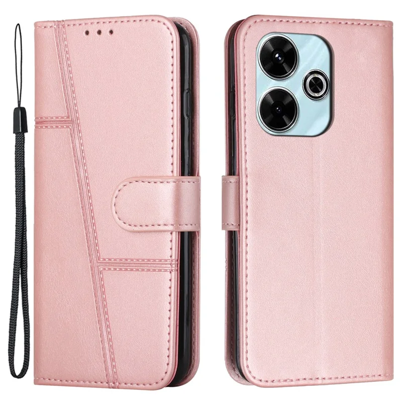 For Xiaomi Redmi 13 5G / 13 4G / Note 13R 5G / Poco M6 4G Case Wallet PU Leather Phone Stand Cover - Sapphire-Cellmalls