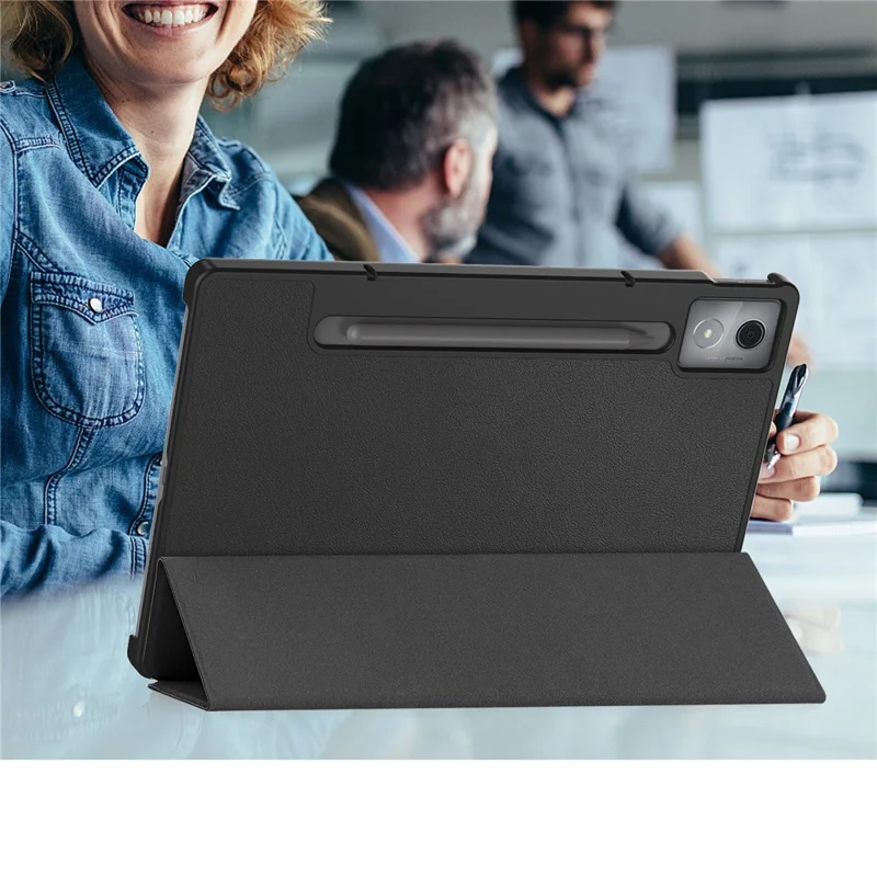 For Lenovo Idea Tab Pro Case Anti-Drop Leather Stand Tablet Cover - Black-Cellmalls