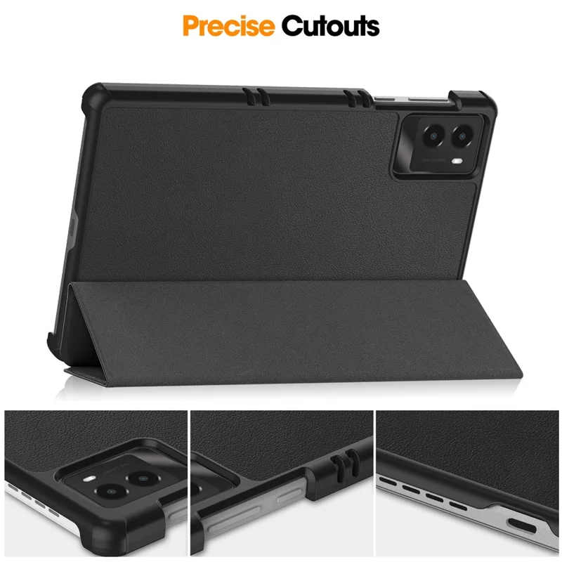 For Lenovo Legion Y700 (2025) Case Anti-Drop Leather Stand Tablet Cover - Black-Cellmalls