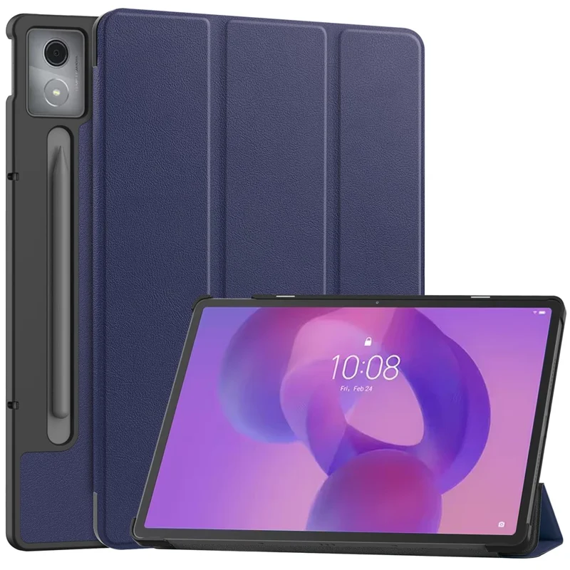 For Lenovo Idea Tab Pro Case Anti-Drop Leather Stand Tablet Cover - Black-Cellmalls