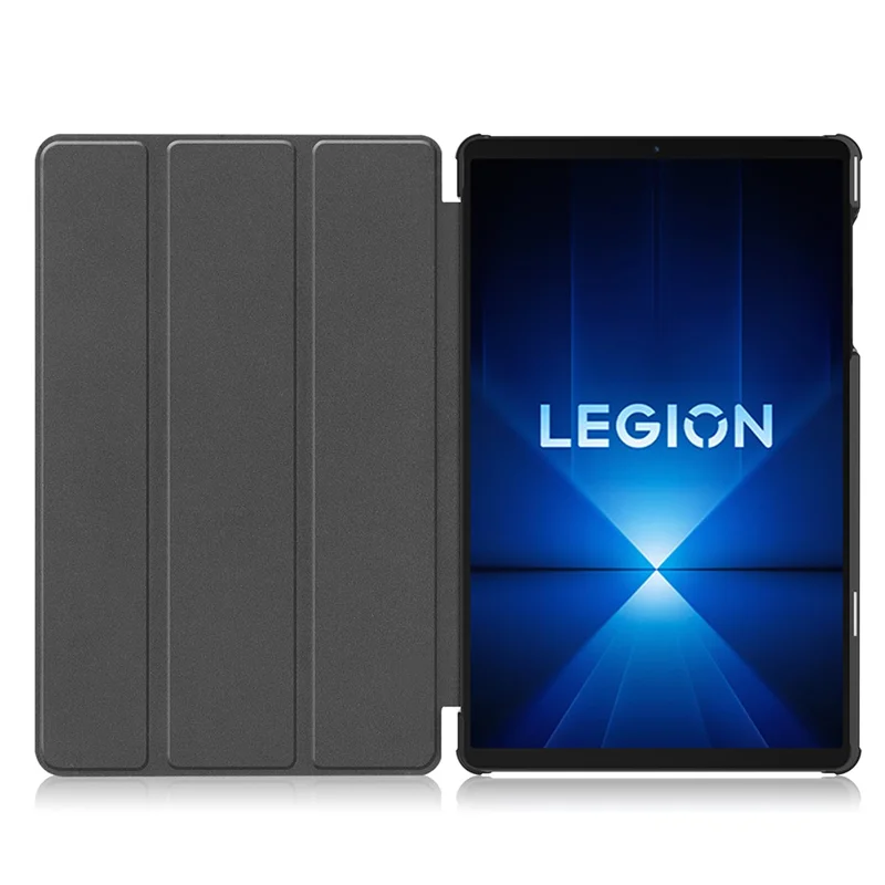 For Lenovo Legion Y700 Gen 4 Case Anti-Drop Leather Stand Tablet Cover - Black-Cellmalls