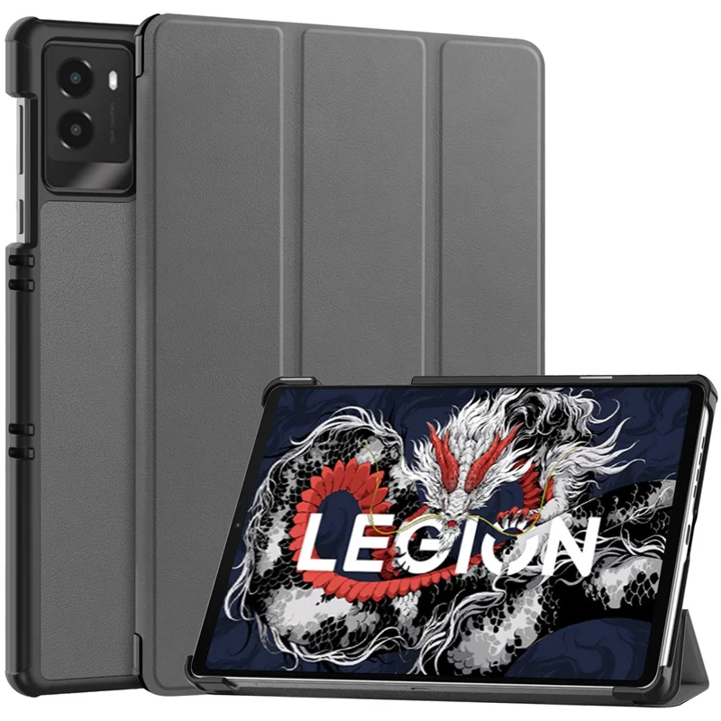 For Lenovo Legion Y700 (2025) Case Anti-Drop Leather Stand Tablet Cover - Black-Cellmalls