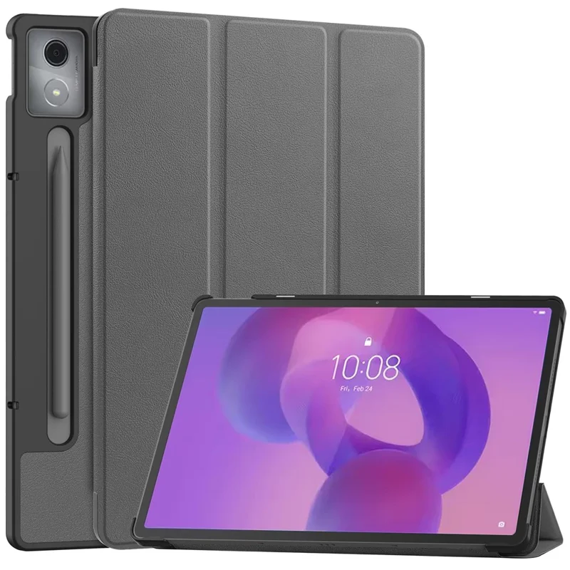 For Lenovo Idea Tab Pro Case Anti-Drop Leather Stand Tablet Cover - Black-Cellmalls