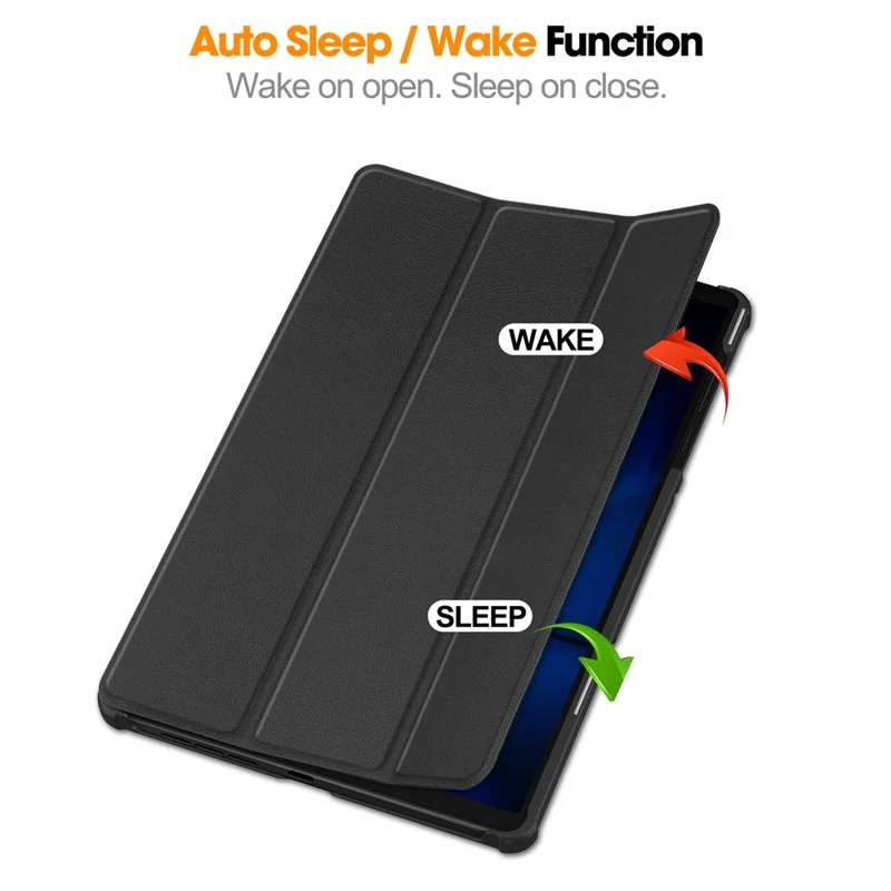 For Lenovo Legion Y700 Gen 4 Case Anti-Drop Leather Stand Tablet Cover - Black-Cellmalls