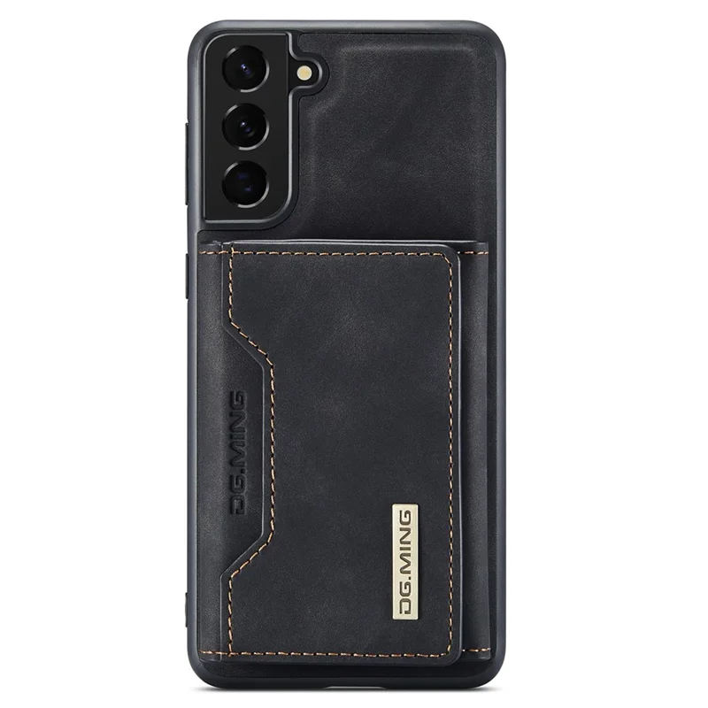 DG.MING M2 Series for Samsung Galaxy S24 Kickstand Case Wallet Detachable 2-in-1 Phone Cover - Black-Cellmalls