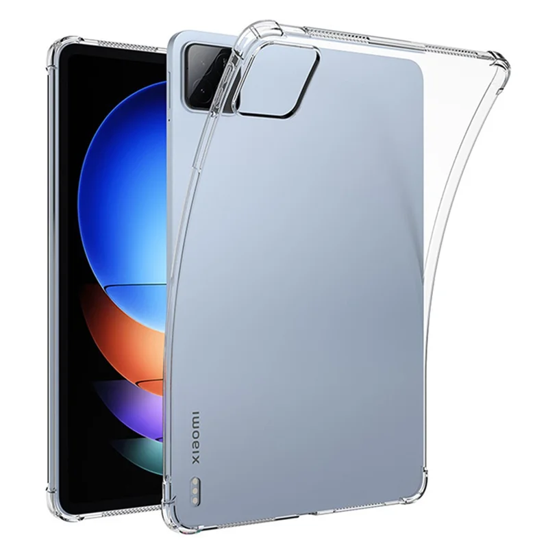 For Xiaomi Pad 6S Pro 12.4 Case Four Corner Protection Soft TPU Clear Tablet Back Cover-Cellmalls