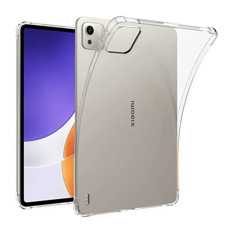 For Xiaomi Pad 7S Pro 12.5 Case Four Corner Shockproof Clear Tablet TPU Cover-Cellmalls