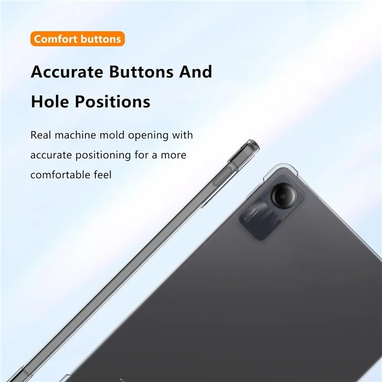 For Xiaomi Redmi Pad SE Case Drop Protection TPU Tablet Cover Transparent Tablet Shell-Cellmalls