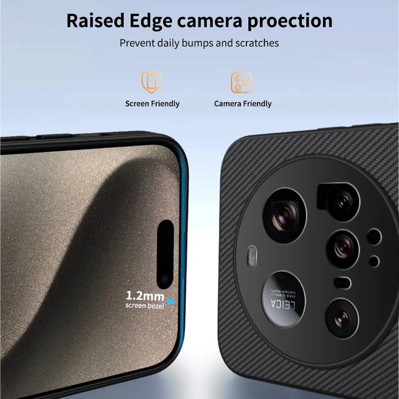 For Xiaomi 15 Ultra Magnetic Case WANLONFENG TQ1 Series Carbon Fiber Texture PC TPU Phone Cover with 2Pcs Screen Films - Black-Cellmalls