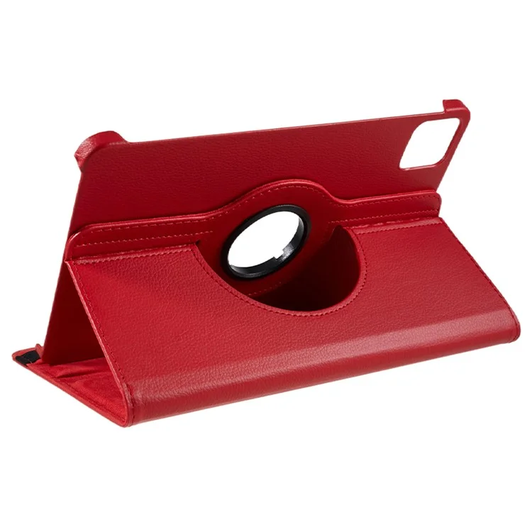 For Xiaomi Pad 6 / 6 Pro Protective Case PU Leather Tablet Case 360-Degree Rotating Stand Cover - Red-Cellmalls