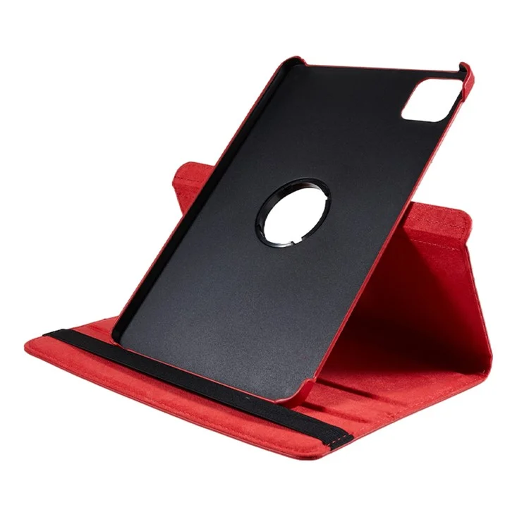 For Xiaomi Pad 6 / 6 Pro Protective Case PU Leather Tablet Case 360-Degree Rotating Stand Cover - Red-Cellmalls