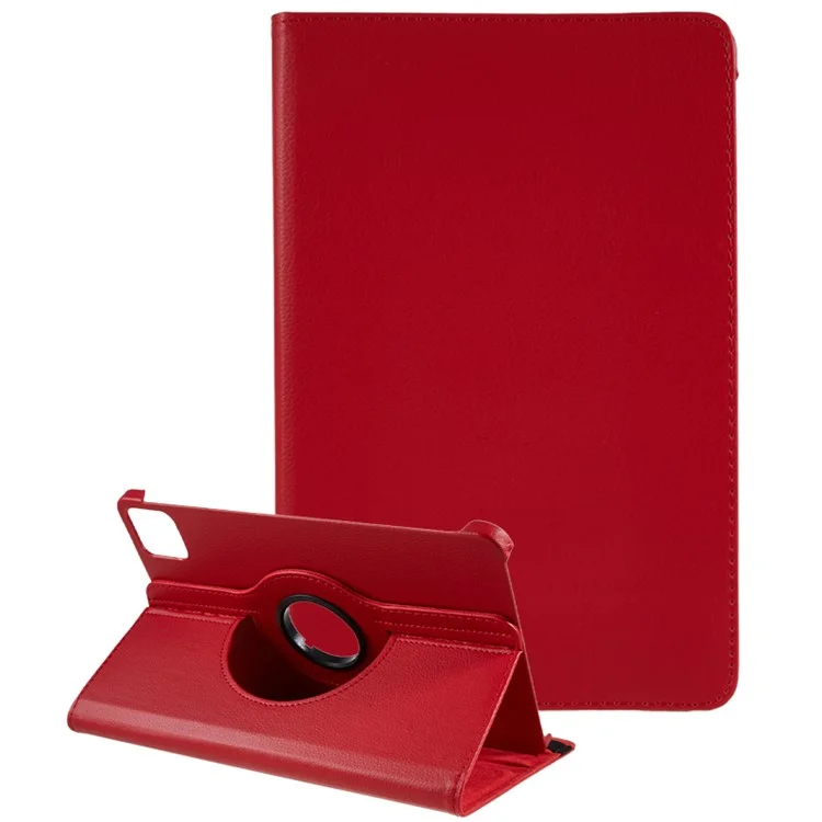 For Xiaomi Pad 6 / 6 Pro Protective Case PU Leather Tablet Case 360-Degree Rotating Stand Cover - Red-Cellmalls