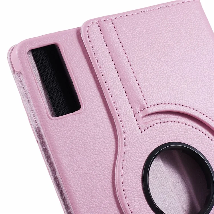 For Xiaomi Redmi Pad PU Leather Tablet Case 360-Degree Rotating Stand Protective Cover - Pink-Cellmalls