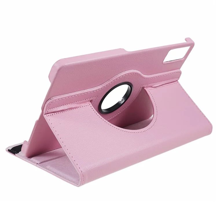 For Xiaomi Redmi Pad PU Leather Tablet Case 360-Degree Rotating Stand Protective Cover - Pink-Cellmalls
