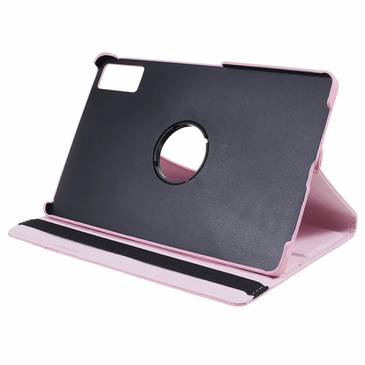 For Xiaomi Redmi Pad PU Leather Tablet Case 360-Degree Rotating Stand Protective Cover - Pink-Cellmalls