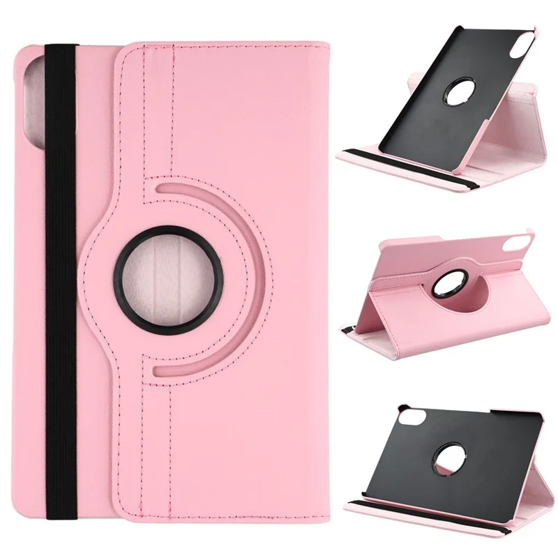 For Xiaomi Redmi Pad 2 Case Rotating Stand PU Leather + PC Tablet Cover with Elastic Band - Green-Cellmalls