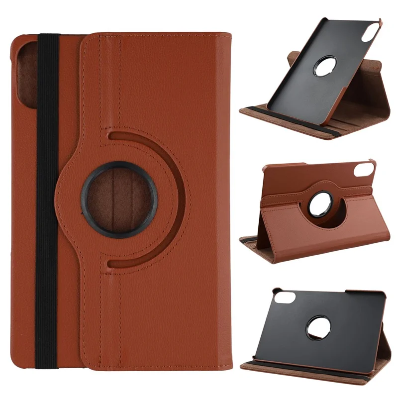 For Xiaomi Redmi Pad 2 Case Rotating Stand PU Leather + PC Tablet Cover with Elastic Band - Green-Cellmalls