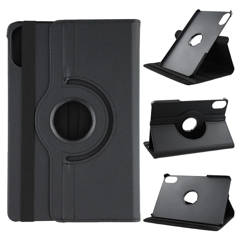 For Xiaomi Redmi Pad 2 Case Rotating Stand PU Leather + PC Tablet Cover with Elastic Band - Green-Cellmalls