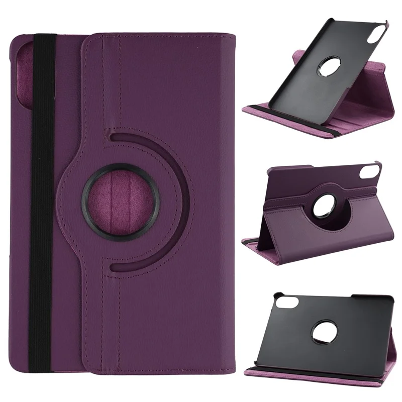 For Xiaomi Redmi Pad 2 Case Rotating Stand PU Leather + PC Tablet Cover with Elastic Band - Green-Cellmalls