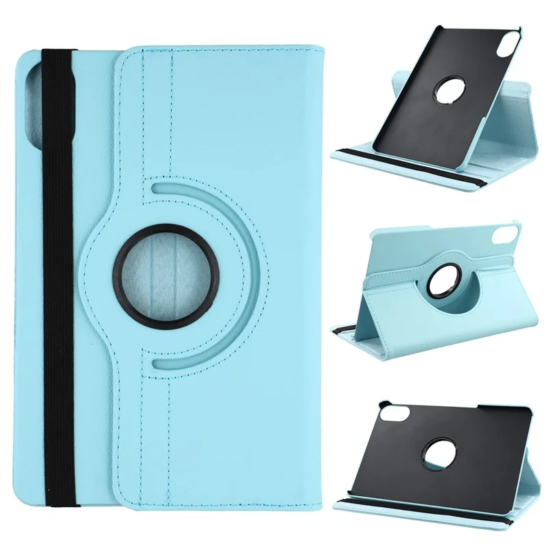 For Xiaomi Redmi Pad 2 Case Rotating Stand PU Leather + PC Tablet Cover with Elastic Band - Green-Cellmalls