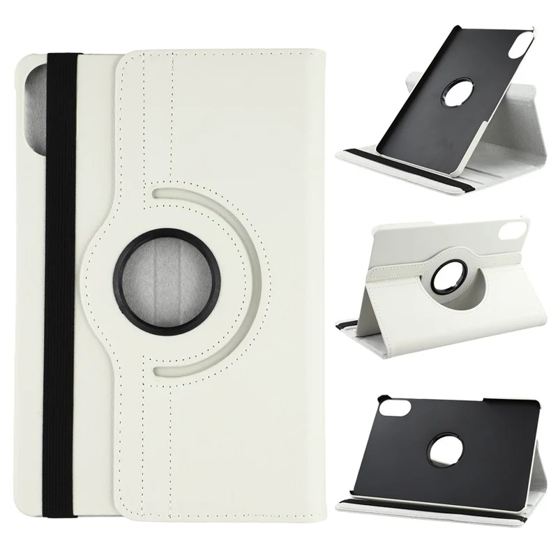 For Xiaomi Redmi Pad 2 Case Rotating Stand PU Leather + PC Tablet Cover with Elastic Band - Green-Cellmalls