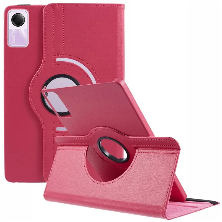 For Xiaomi Redmi Pad SE Case Litchi Texture PU Leather Protective Tablet Cover with Elastic Band - Green-Cellmalls