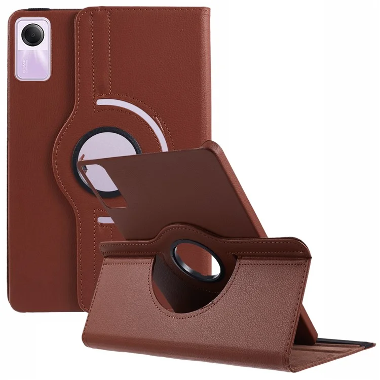 For Xiaomi Redmi Pad SE Case Litchi Texture PU Leather Protective Tablet Cover with Elastic Band - Green-Cellmalls