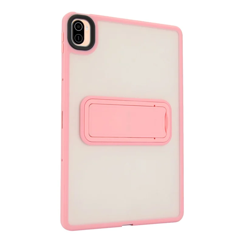 For Xiaomi Pad 5 / Pad 5 Pro Case with Kickstand TPU + PC Skin-Touch Tablet Cover - Pink-Cellmalls