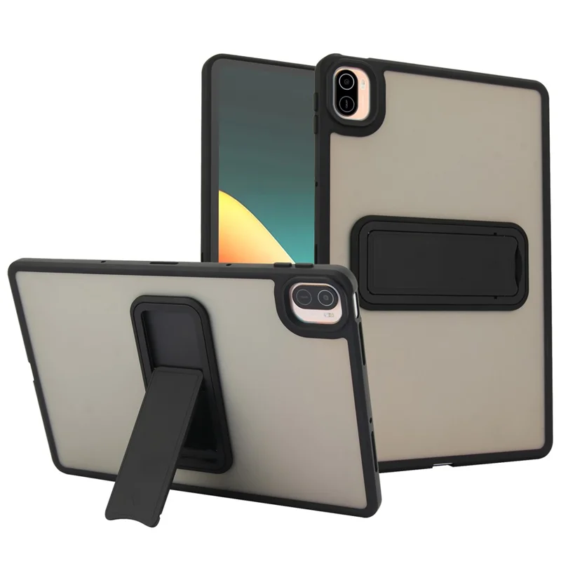 For Xiaomi Pad 5 / Pad 5 Pro Case with Kickstand TPU + PC Skin-Touch Tablet Cover - Pink-Cellmalls