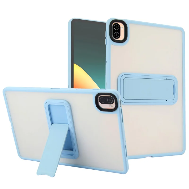 For Xiaomi Pad 5 / Pad 5 Pro Case with Kickstand TPU + PC Skin-Touch Tablet Cover - Pink-Cellmalls