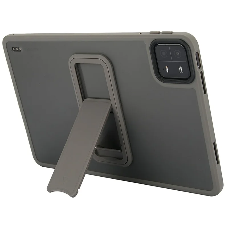 For Xiaomi Pad 6 / Pad 6 Pro Case with Kickstand TPU + PC Skin-Touch Tablet Cover - Grey-Cellmalls