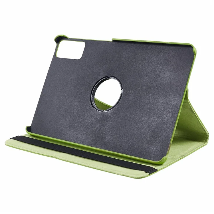 For Xiaomi Redmi Pad SE Case Litchi Texture PU Leather Protective Tablet Cover with Elastic Band - Green-Cellmalls